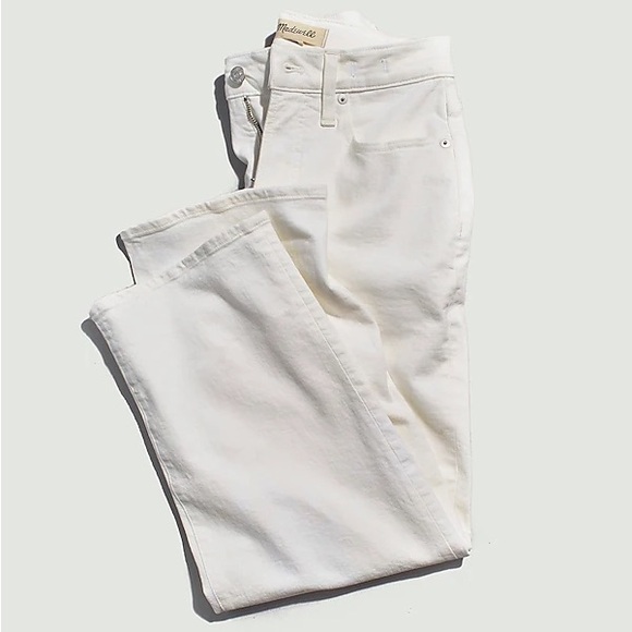 Madewell The Perfect Vintage Wide-Leg Crop Jean - tile white - Picture 4 of 7